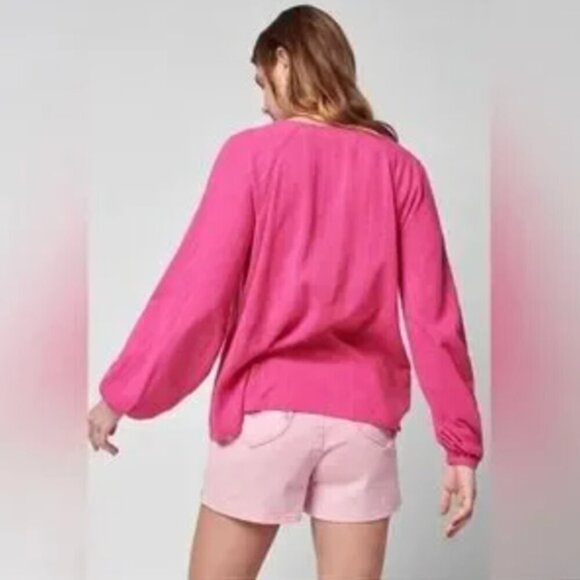 Faherty Celina Organic Cotton Top French Rose Size S NWT - Picture 5 of 12